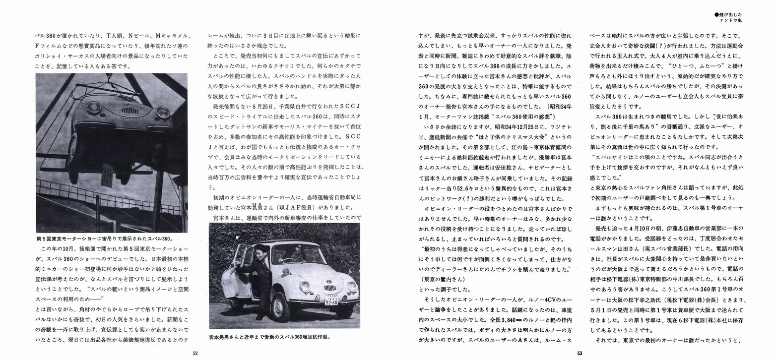 a45N1s The mini history of SUBARU 360 `Xo̗j`(30j